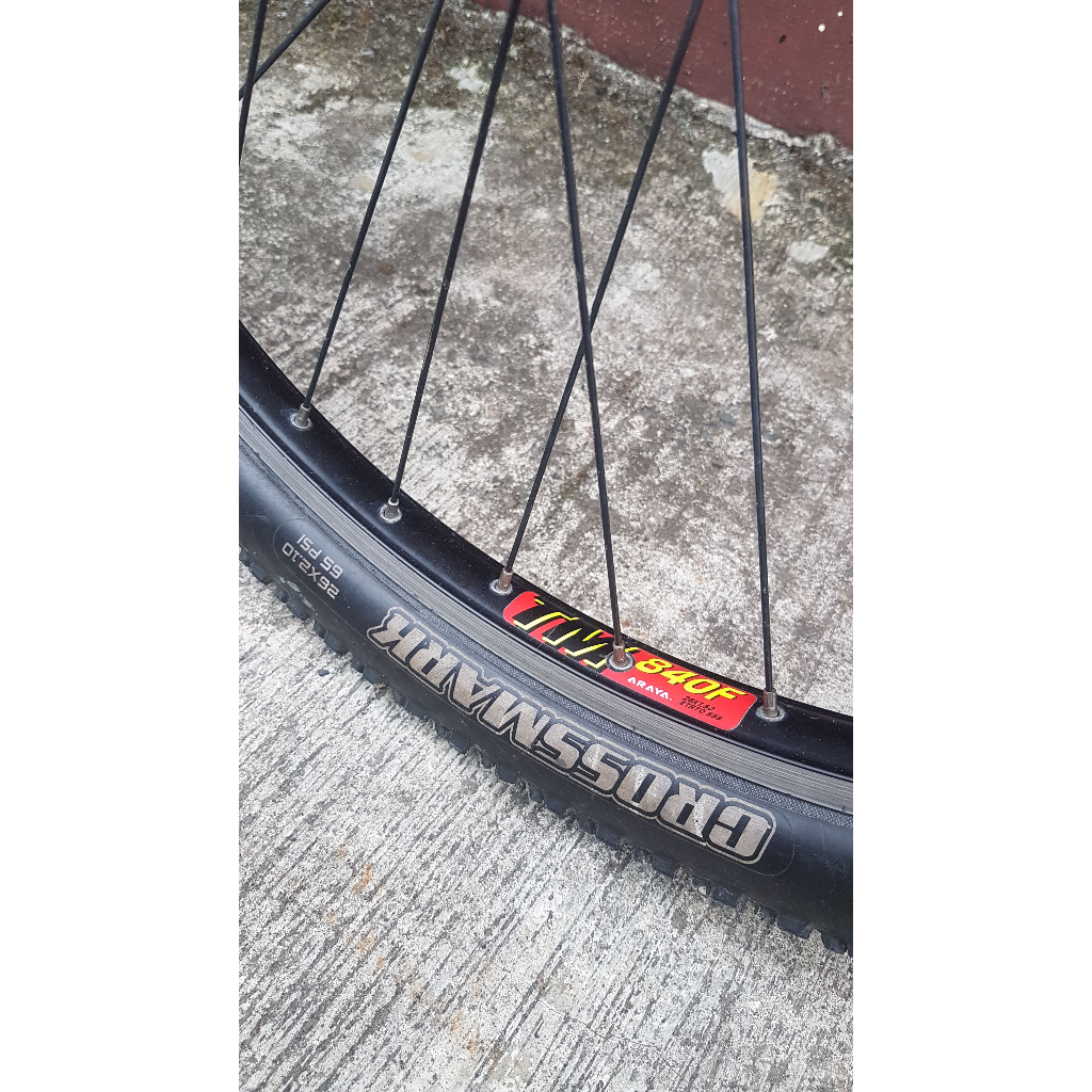 WHEELSET MTB 26 ARAYA TM840F LANGKA 36HOLE VBRAKE / BRAKELINE