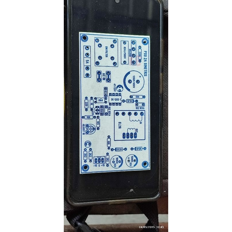 pcb psu 2 amper simetris