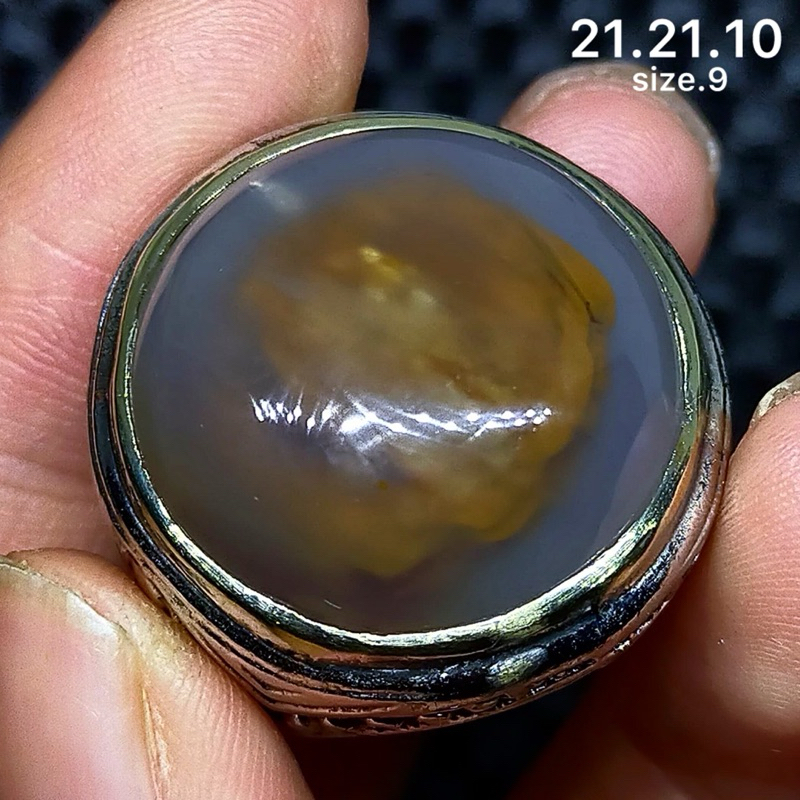 Cincin batu akik aski yakut motif dalam antik top hq natural (asli alam)