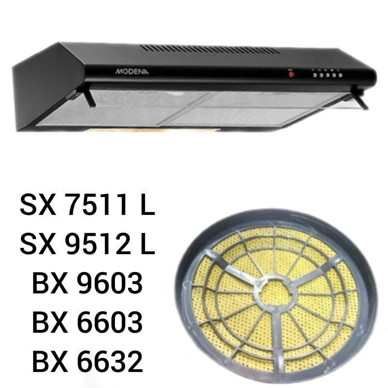 karbon filter modena cooker hood sx 7511L , sx9512L