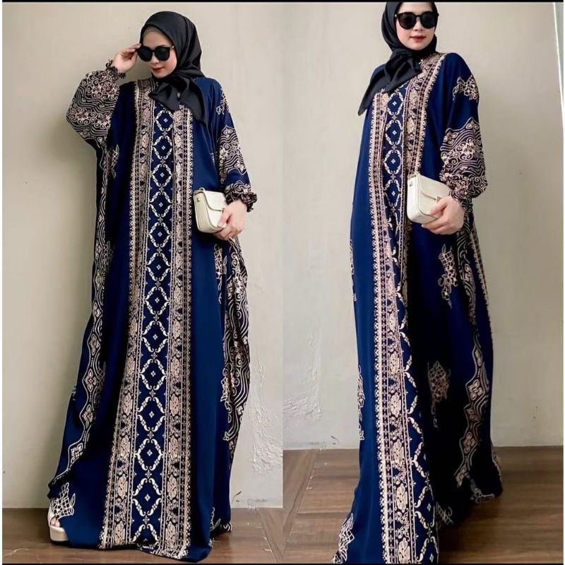 NEW Kaftan Moza | Gamis Lebaran Terbaru | Gamis Jumbo Terbaru Bahan Rayon Premium Tebal Dan Adem | B