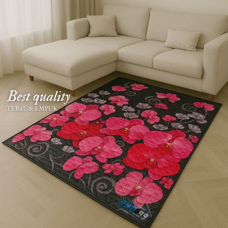 Karpet Lipat Quilting Ukuran Jumbo Motif Bunga