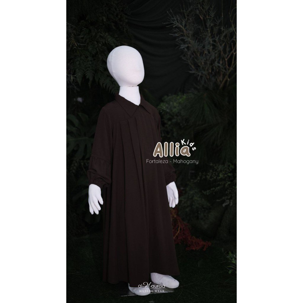 [BISA COD] GAMIS ALLIA KIDS ALHAURAA | BAHAN FORTALEZA | 1 SET KHIMAR ABAYA