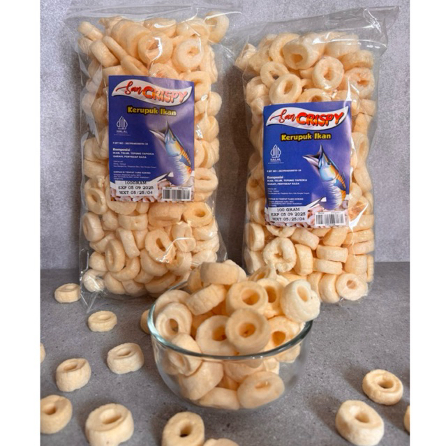 

SANCRISPY KERUPUK RING IKAN GORENG 100 GRAM - SNACK ASLI BANGKA