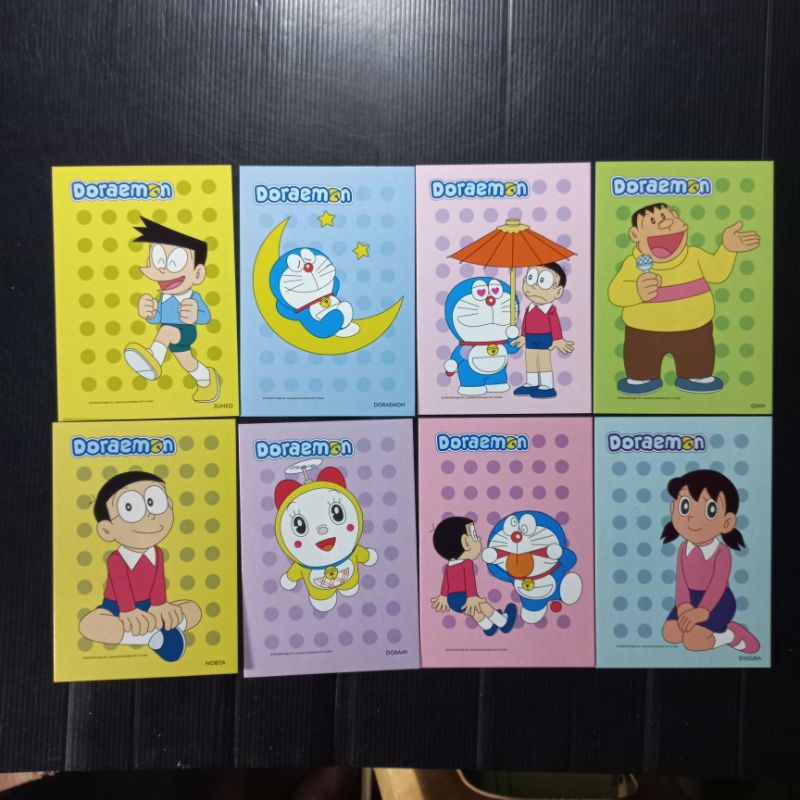 

8 KARTU POS POST CARD KARTUN DORAEMON