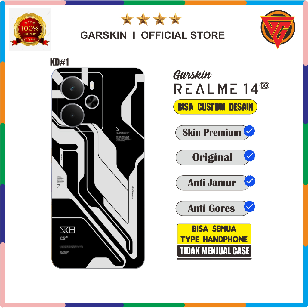 Garskin Realme 14 5G Skin Garskin Premium Nothing Phone isi 2 item