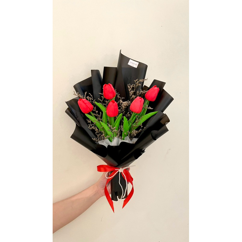 Tulip Bouquet / buket tulip, bunga artificial, flower bouquet