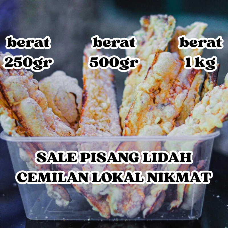 

Sale Pisang Lidah Crispy Cemilan Lokal Manis Gurih