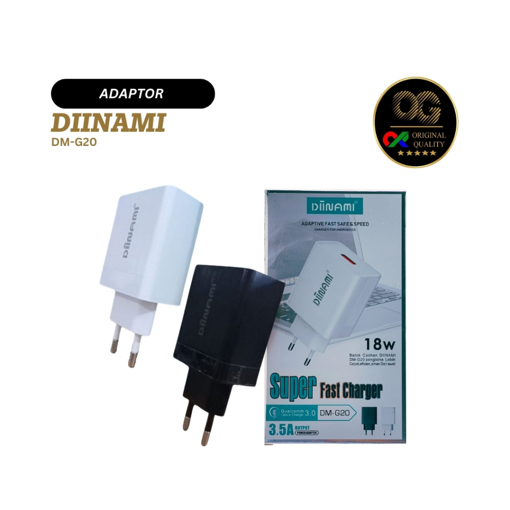 DIINAMI KEPALA CHARGER / ADAPTOR DM-G20