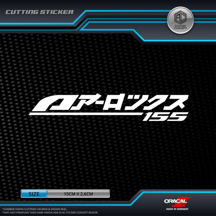 Sticker Cutting Yamaha Aerox 155 Kanji Jepang Stiker Body Motor