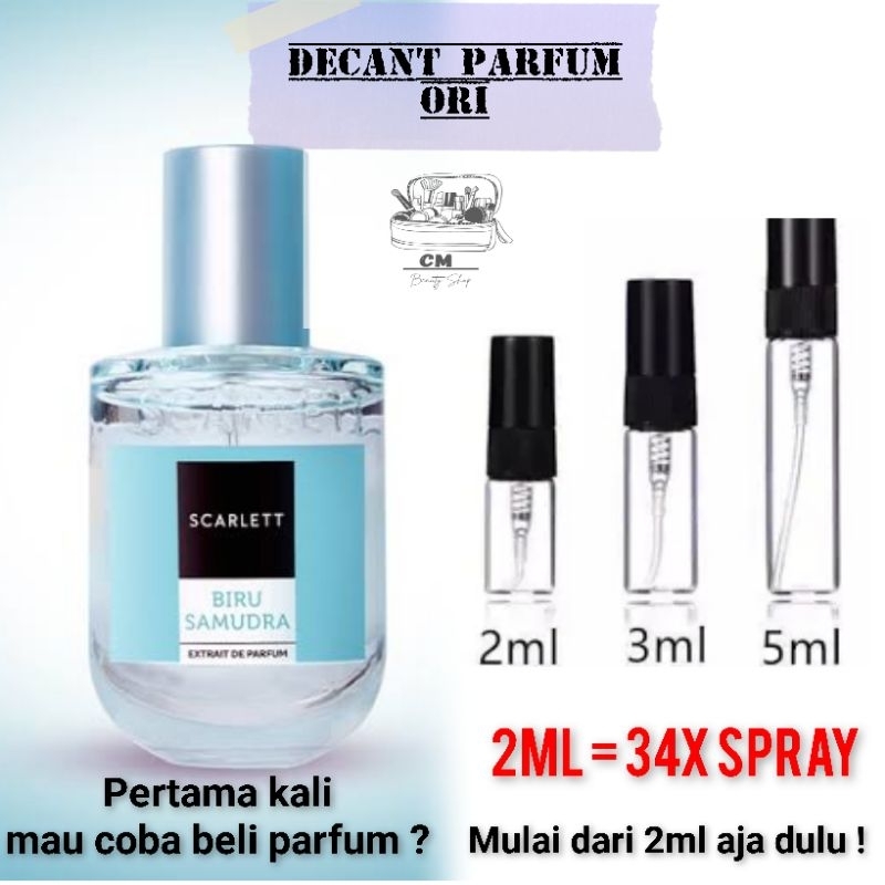 Decant Parfum Scarlet Biru Samudra