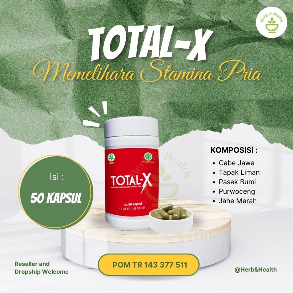 Total-X Naturafit | Herbal Memelihara Stamina Pria