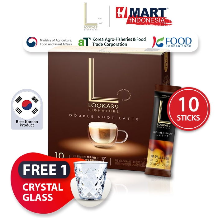 

NAMYANG LOOKAS9 SIGNATURE Double Shot Latte - Kopi Instan Rasa Double Shot Latte 10 Sticks