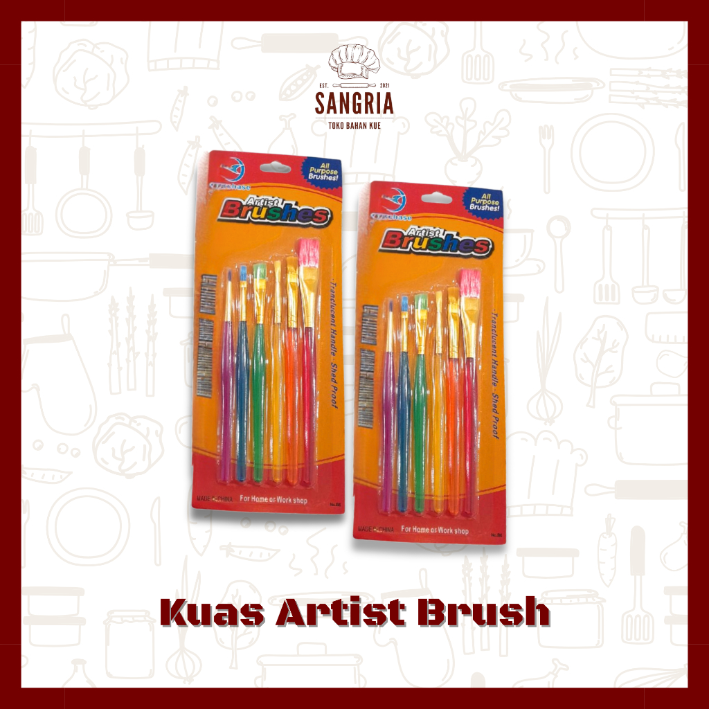 

Kuas Artist Brush Isi 6 Pcs/Set