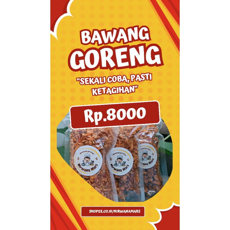 

BAWANG GORENG ASLI BREBES 50g (PREMIUM)
