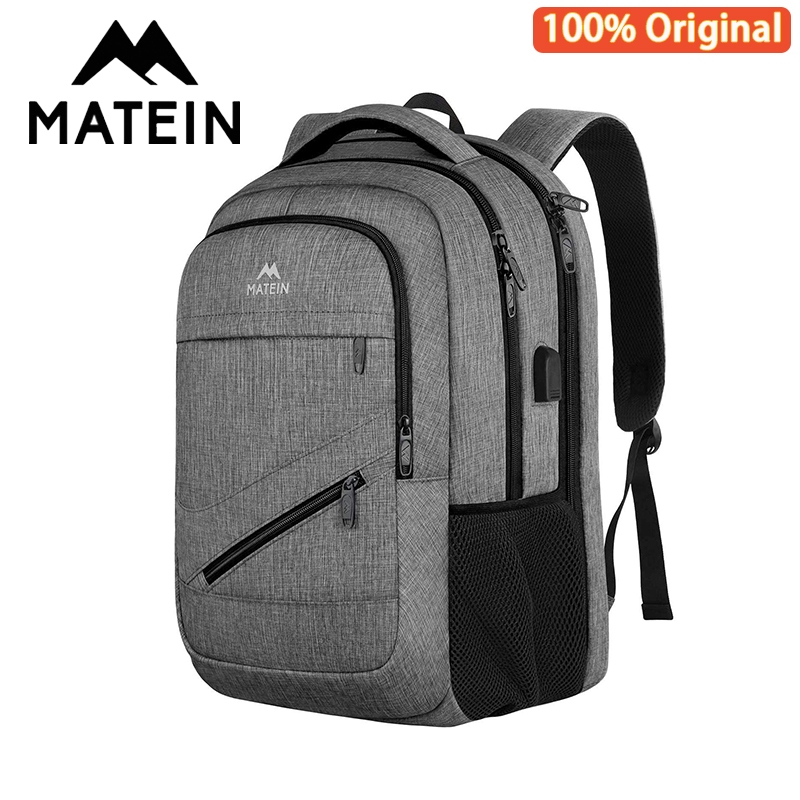 Matein Tas Ransel Backpack Laptop 15.6 Inch Pria Wanita Unisex