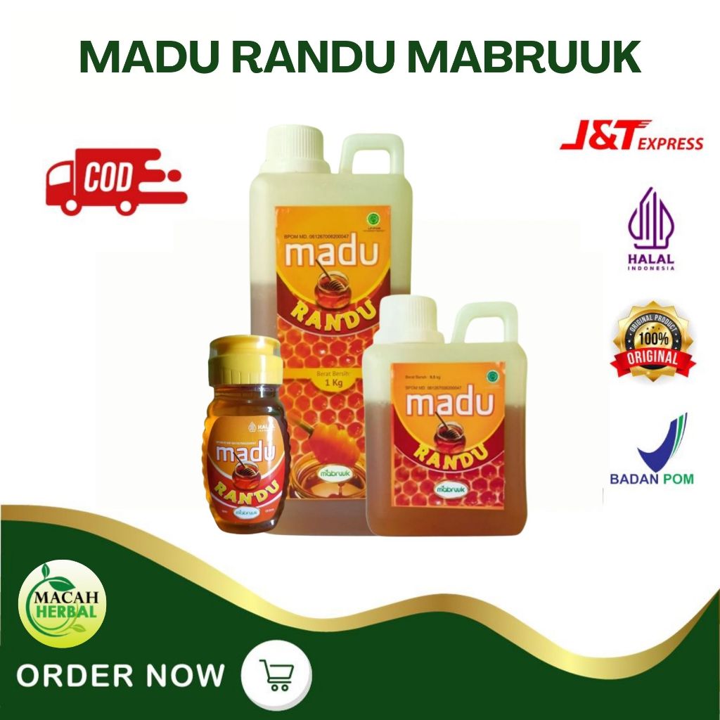 

MADU RANDU MABRUUK ASLI 100% TANPA CAMPURAN ORIGINAL - MADU MANIS 1 KG | 0,5 KG | MADU MURNI ASLI