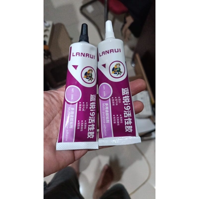 

LEM I9 LANRUI 55ML HITAM ; TRANSPARAN