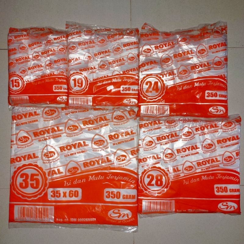 ROYAL Kantong Plastik Kresek Bening 350 gr