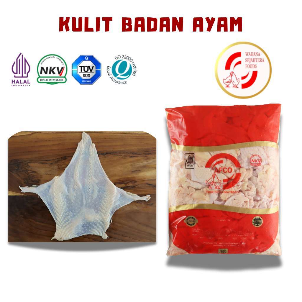 

Kulit Badan Ayam Frozen Kemasan 1 Kg