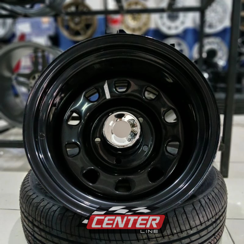 VELG BESI HSR MOKUPO R15 LEBAR 10 H5X139,7 MOBIL JIMNY TAFT FEROZA KATANA