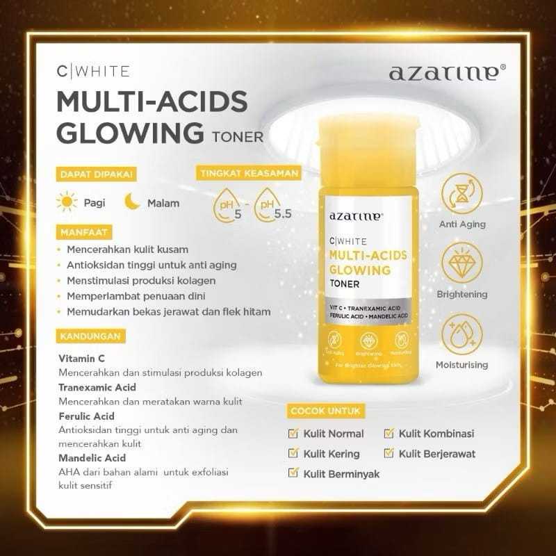 Azarine Multi Acids Glowing Toner - Toner Azarine