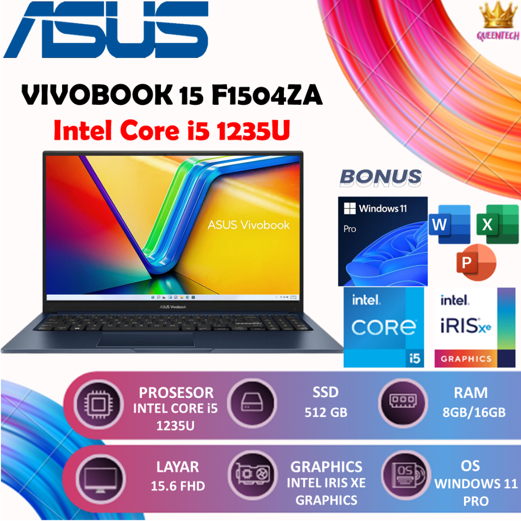 ASUS Vivobook 15 F1504ZA i5 1235U 8GB 512GB 15.6" FHD Windows 11