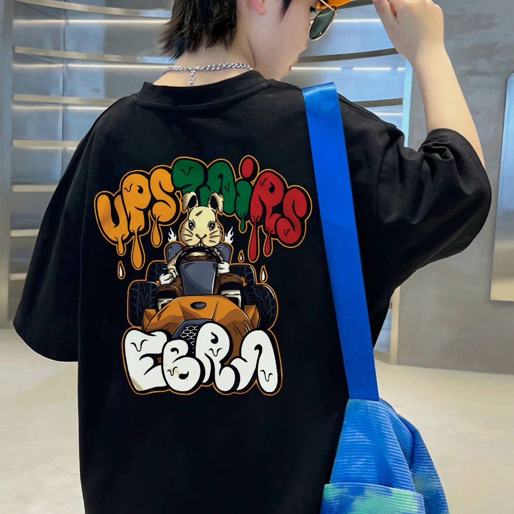 Kaos Anak COUPLE Distro Premium Laki Laki Usia 3-12 Tahun Bunny / Kaos Anak Laki Laki Couple