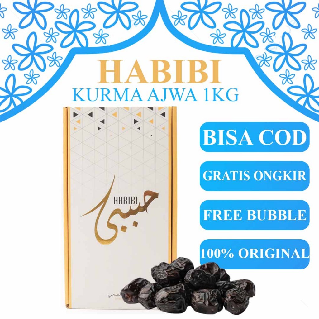 

Kurma Ajwa Madinah Premium Habibi 1000Gr/1Kg