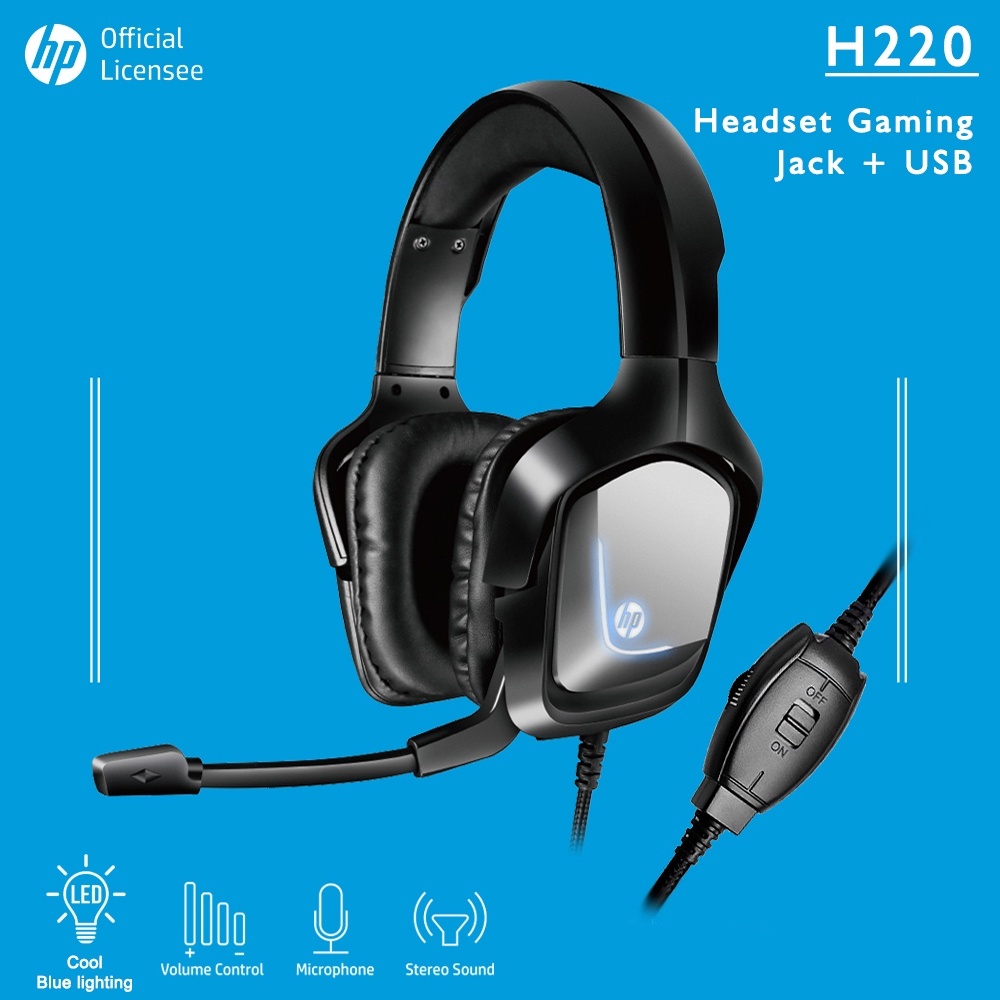 Headset Gaming / Gaming Headphone HP H220 - USB+Jack Gaming Headset
