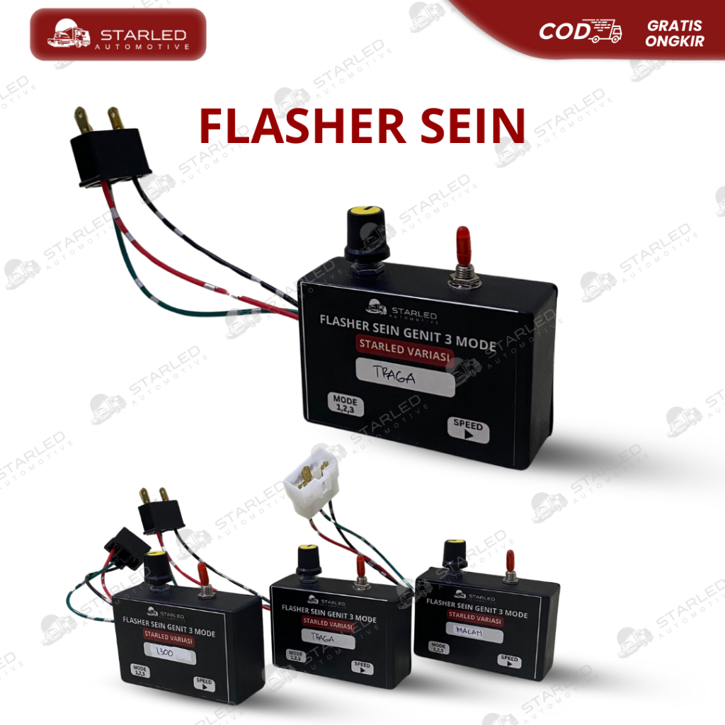 Flasher Sen Sein Genit 3 Mode Canter Grandmax L300 Traga Flasher Sein Sudah Plus Socket PNP TInggal 