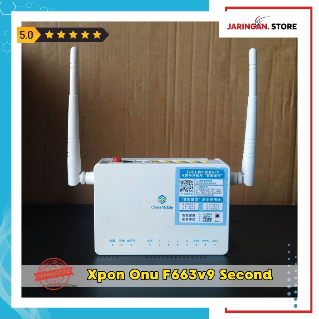 PAKET 5PCS F663V9/XPON ONU/GPON/EPON/SECOND