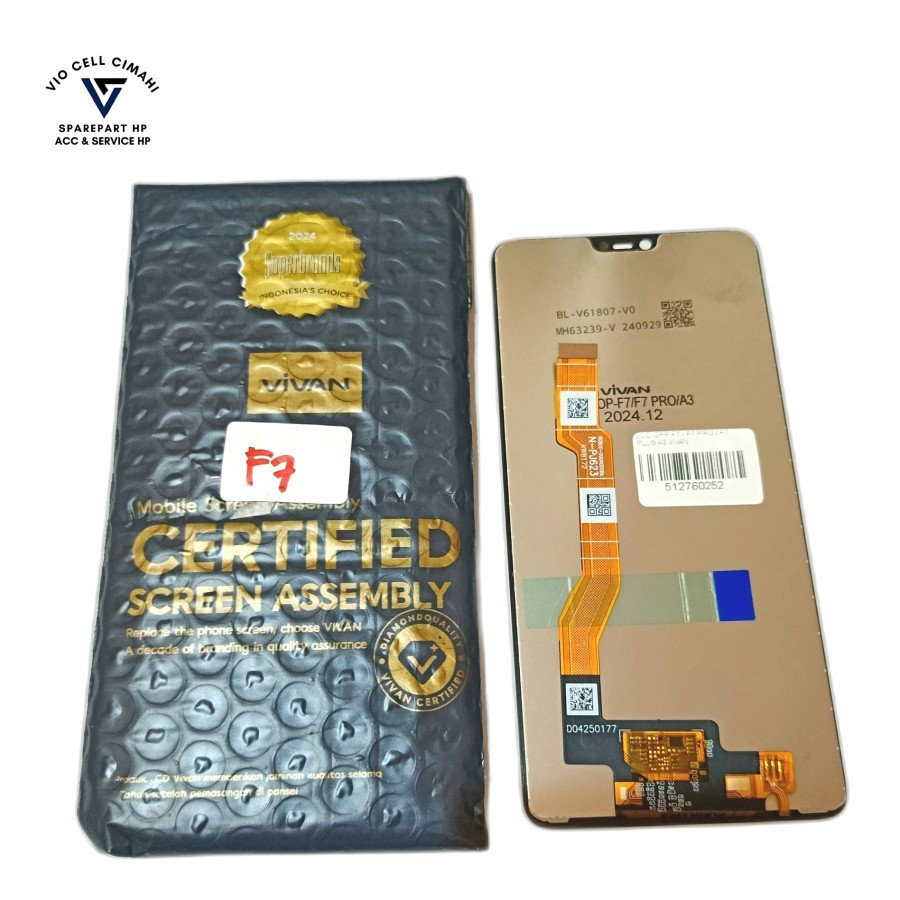 LCD TOUCHSCREEN OPPO F7 / F7 PRO / F7 PLUS / A3 OEM - Black