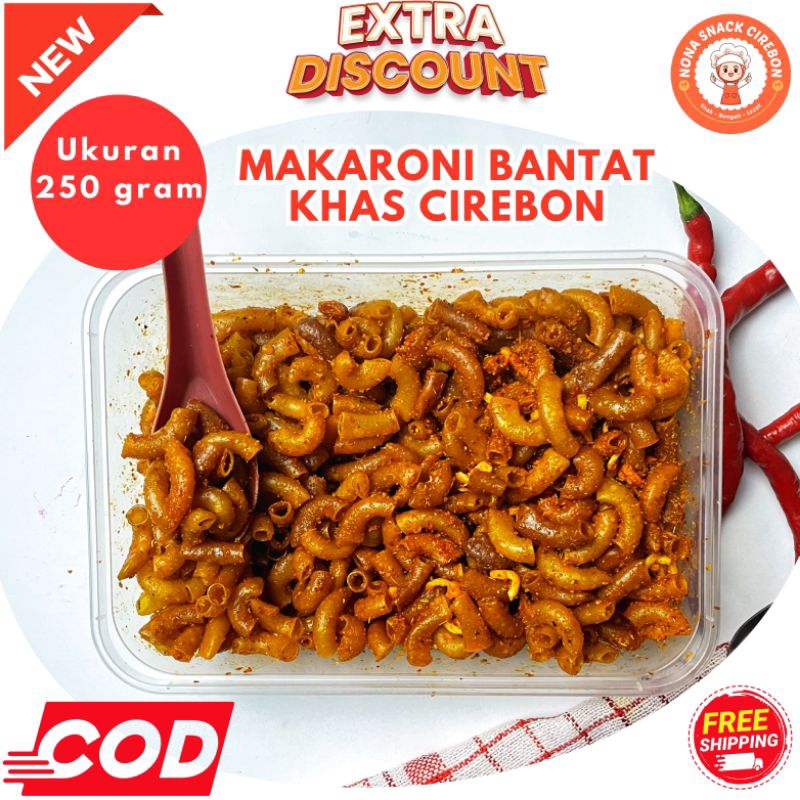 

MAKARONI BANTET KEMASAN 250 GRAM / MAKRONI BANTET