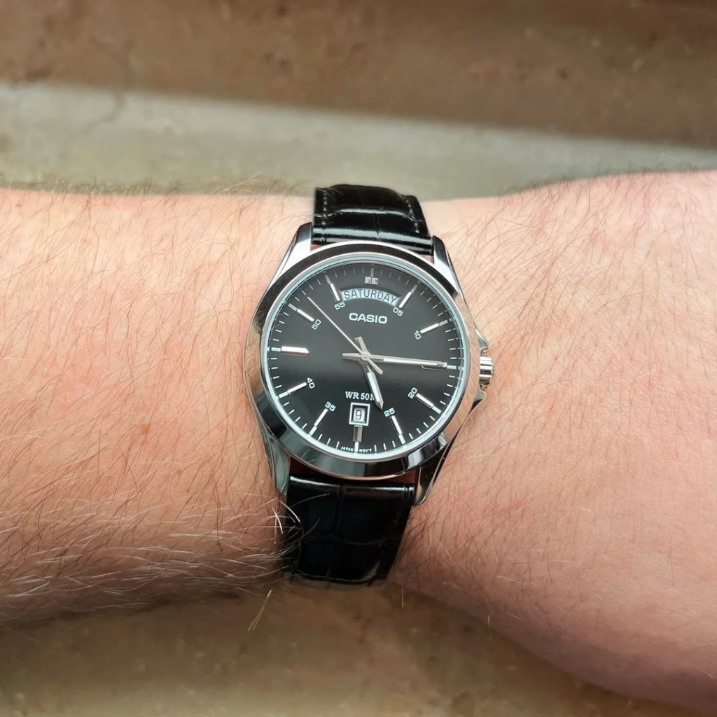 Wajib Punya Jam Tangan Pria Analog Casio Standard Mtp-1370L-1Avdf Mtp1370 Mtp-1370L Enticer Black