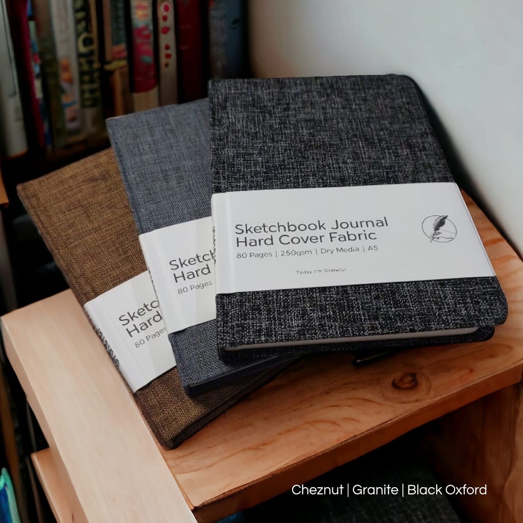 

Sketchbook Hard Cover Kulit Oscar dan Fabric Jurnal -A5 250gsm 80 Halaman