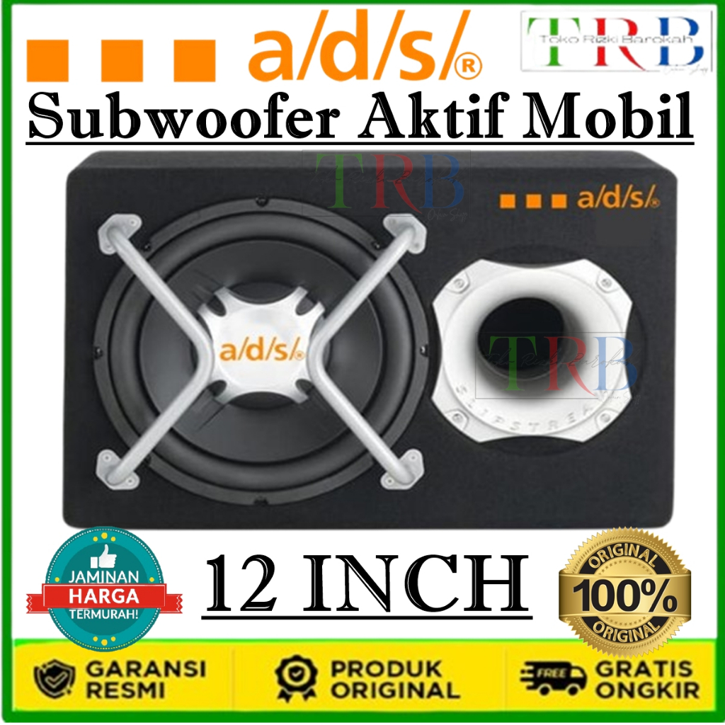 [BISA COD]Subwoofer Aktif Mobil 12 inch ADS SD121ZA Bassbox Full Woofer