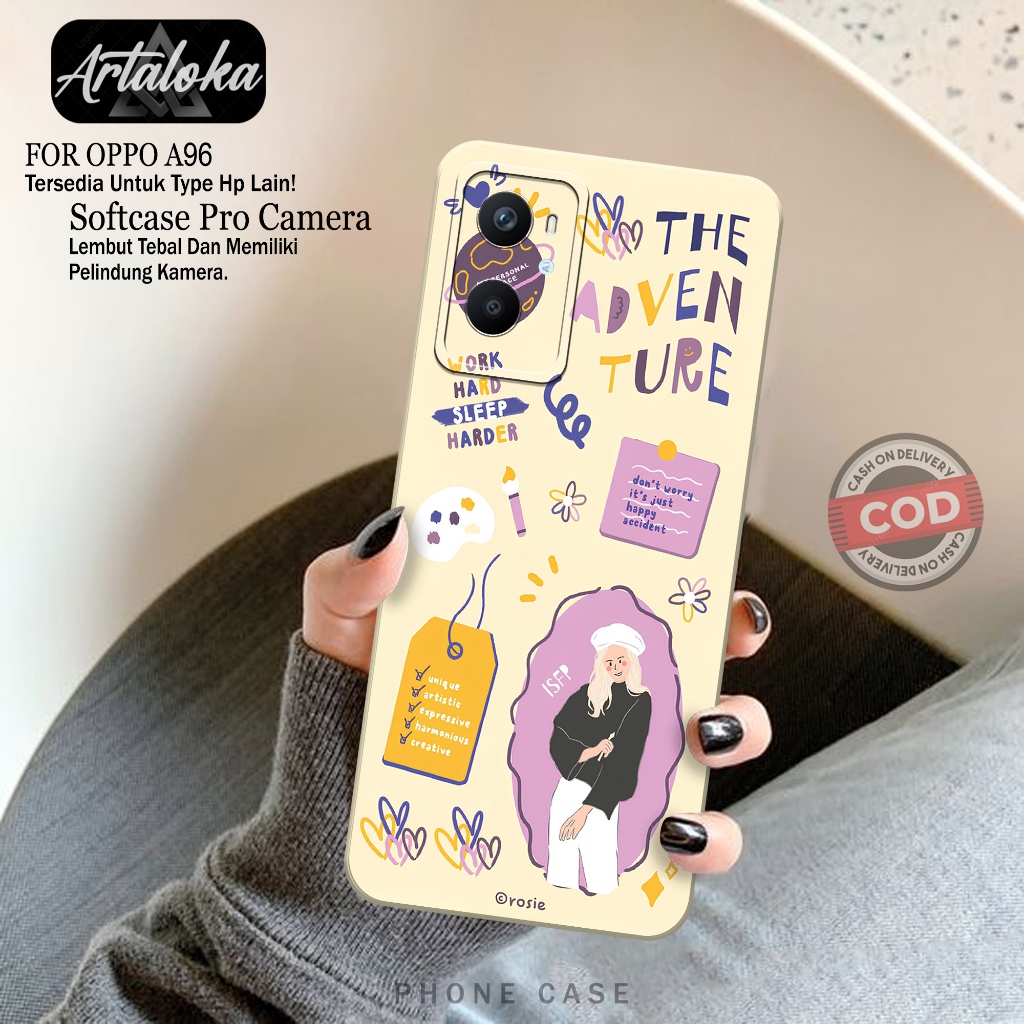 Case Hp OPPO A96 Fashion Case Kartun Softcase OPPO A96 Casing OPPO A96 Kesing OPPO A96 Silikon OPPO 