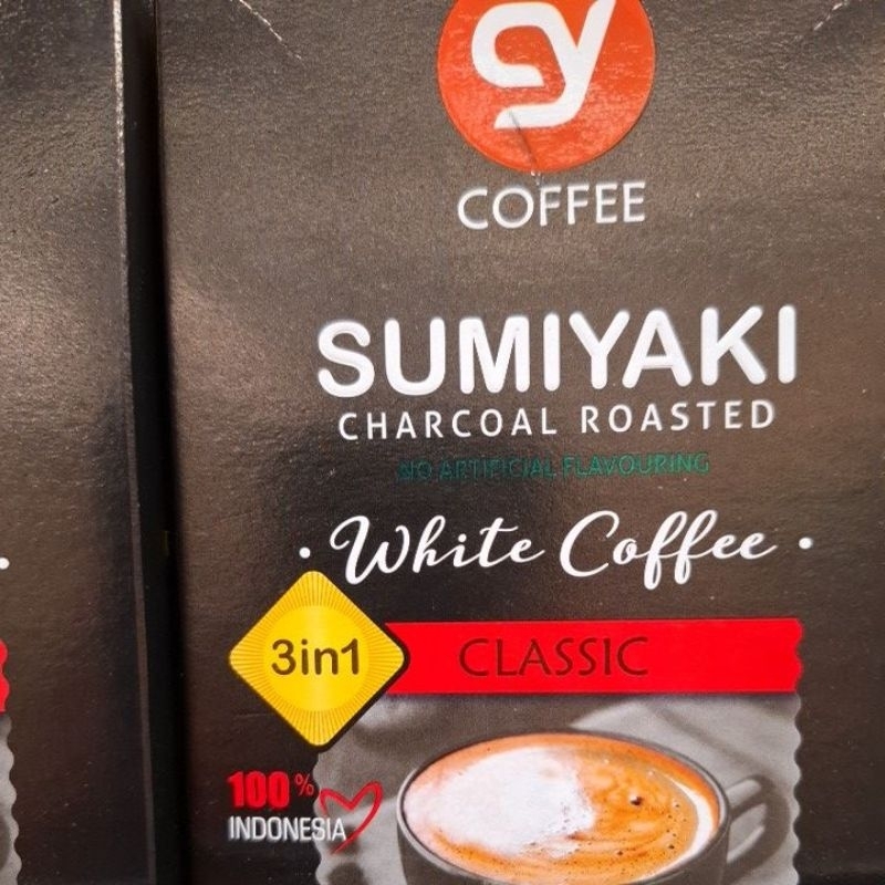 

Sumiyaki Charcoal Roasted white coffee 3 in 1 exp 25 September 2026