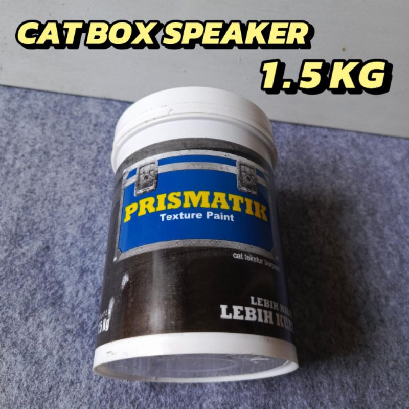 Prismatik Texture Cat Box Speaker Hitam Kulit Jeruk 1.5 Kg