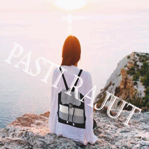 Tas Ransel Rajut Combinasi Wanita Premium