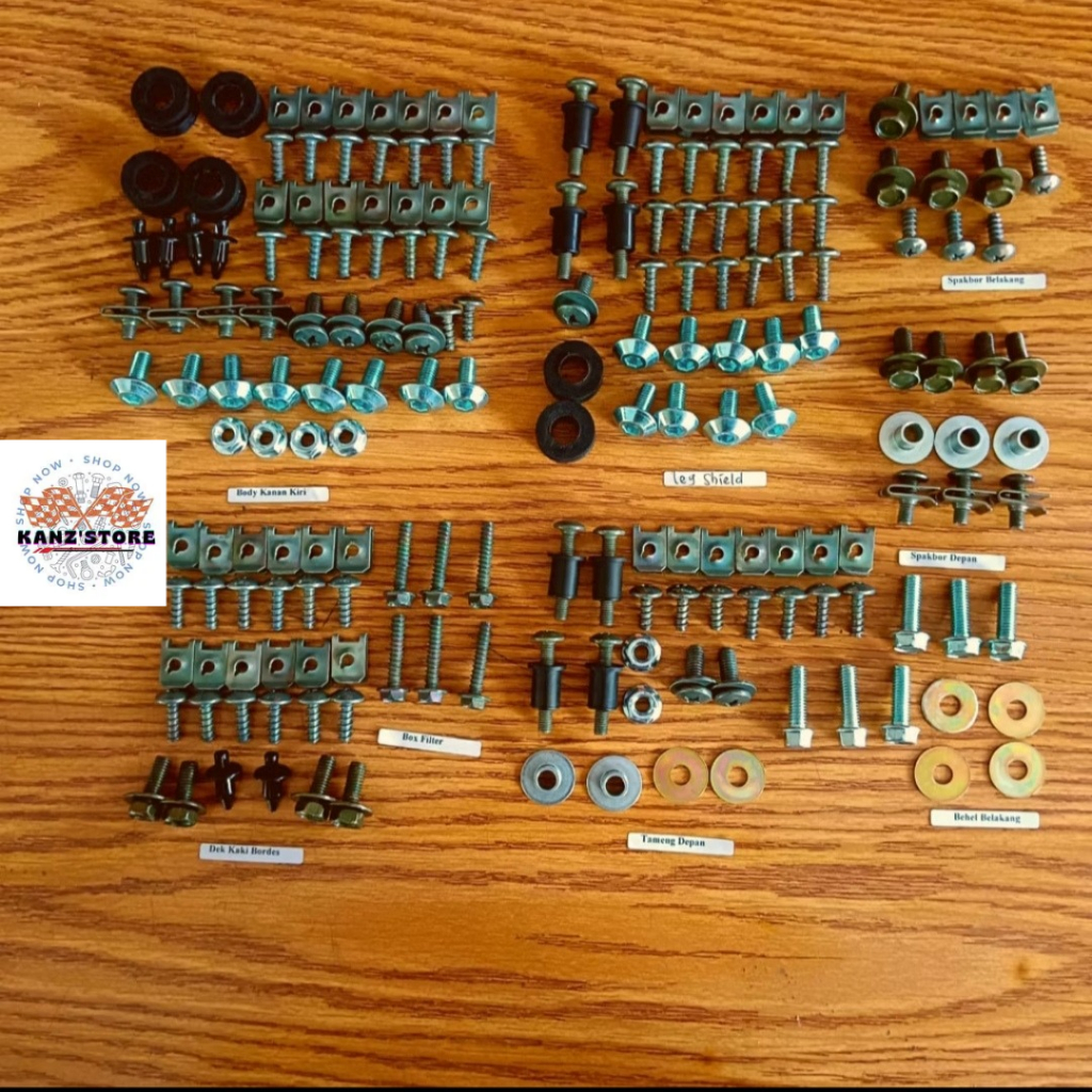 Baut Body Full Set Motor X-RIDE 115 C / Baut Full Body Yamaha X-RIDE 2013-2016