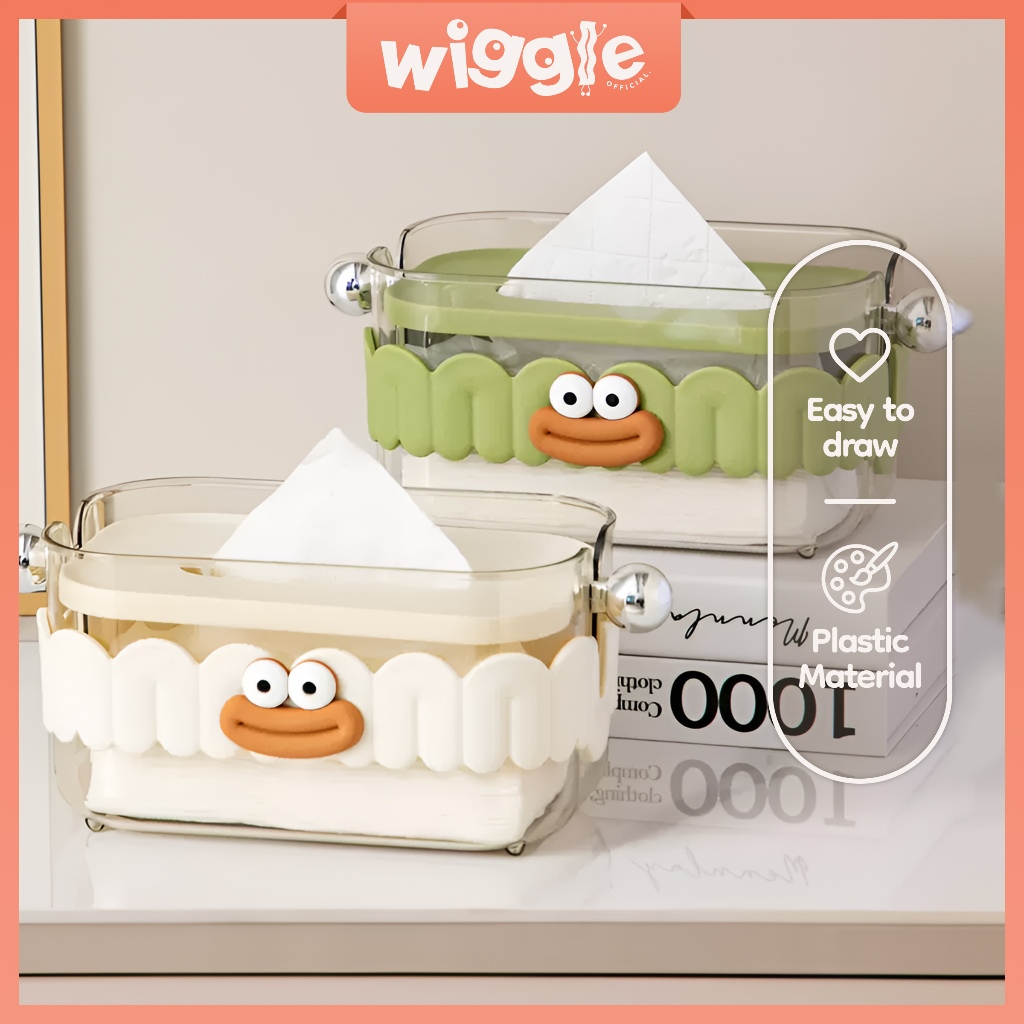 Wiggle Tempat Tissue Bebek Dower Kotak Tisu Duck Hiasan Meja Tamu Dekorasi Ruang Tamu Cafe Lucu Unik