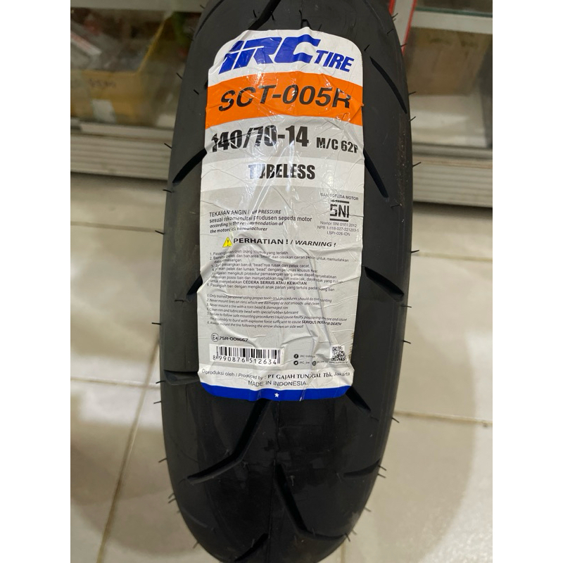 ban irc sct-005R medium compound untuk motor matic nmax