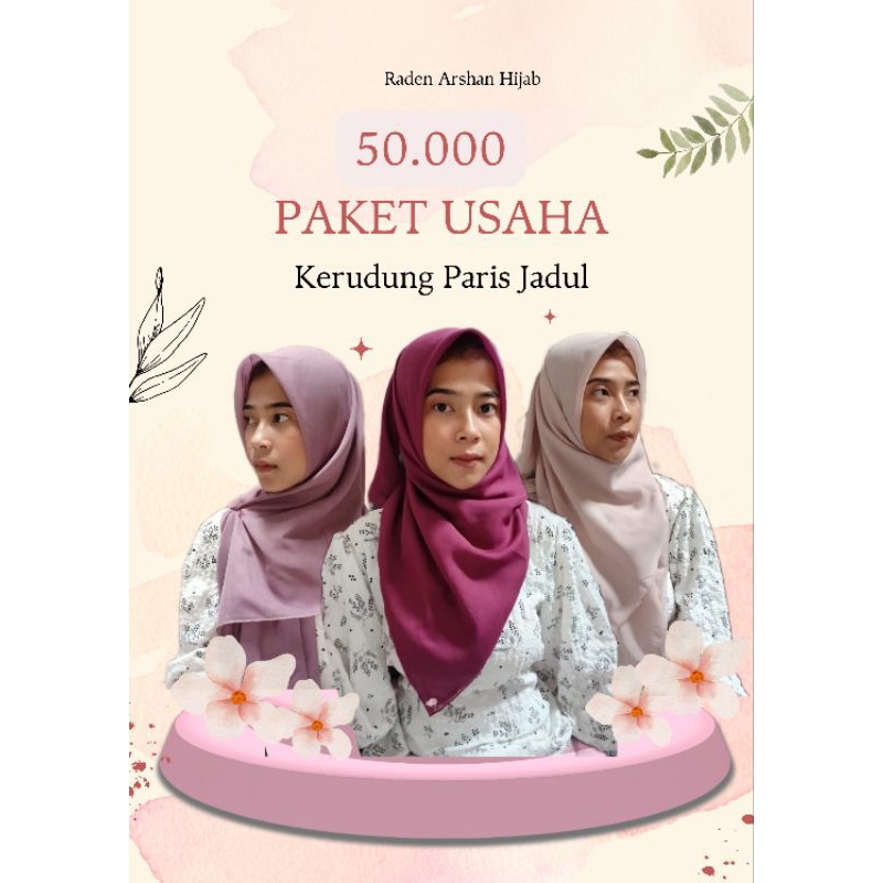 Paket usaha kerudung 4pcs paris jadul premium part2/ Grosir kerudung/ Kerudung paris murah
