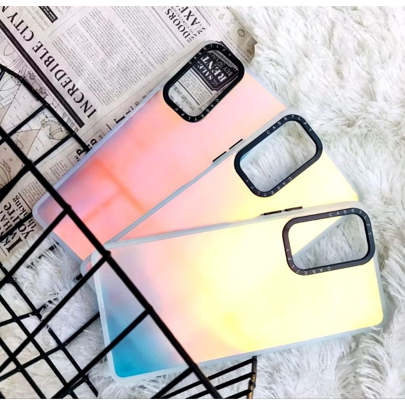 CASE IMD SILVER HOLOGRAM - CASE INFINIX HOT 8 HOT 9 HOT 9 PLAY HOT 10 HOT 10 PLAY