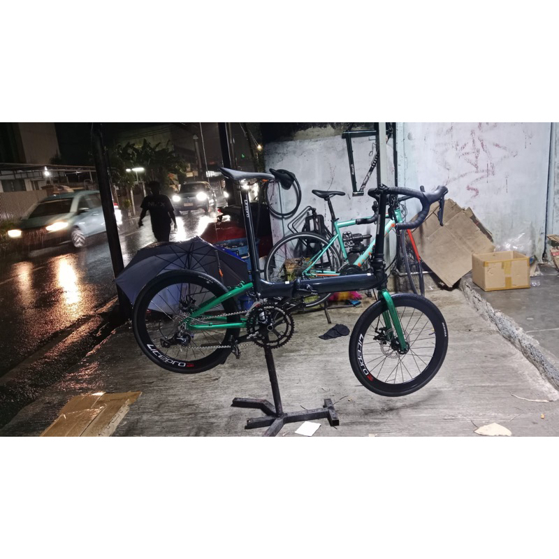 groupset shimano sora 2x9 speed untuk minivelo sepeda lipat khusus dropbar