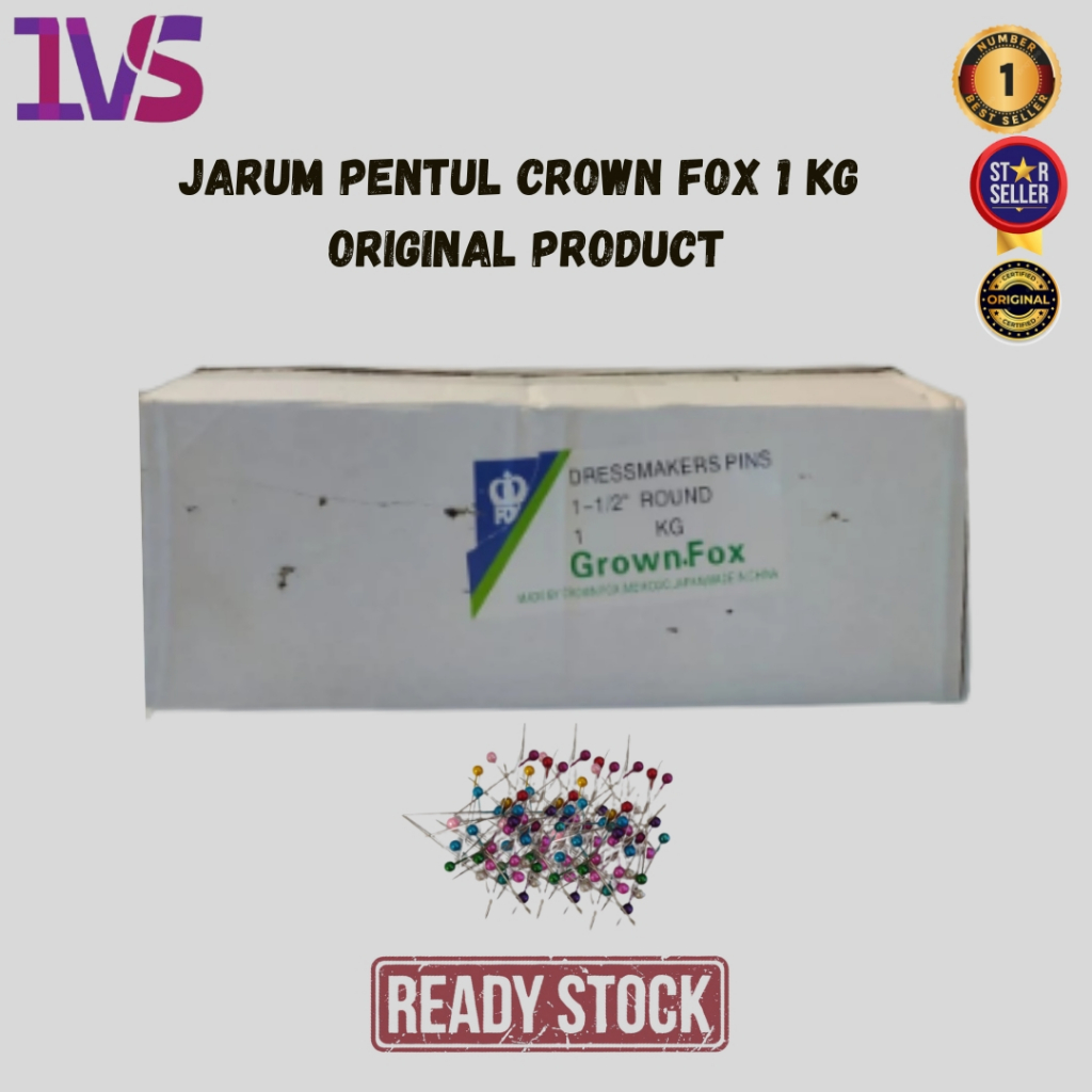Jarum Pentul Crown Fox 1 Kg Original Product