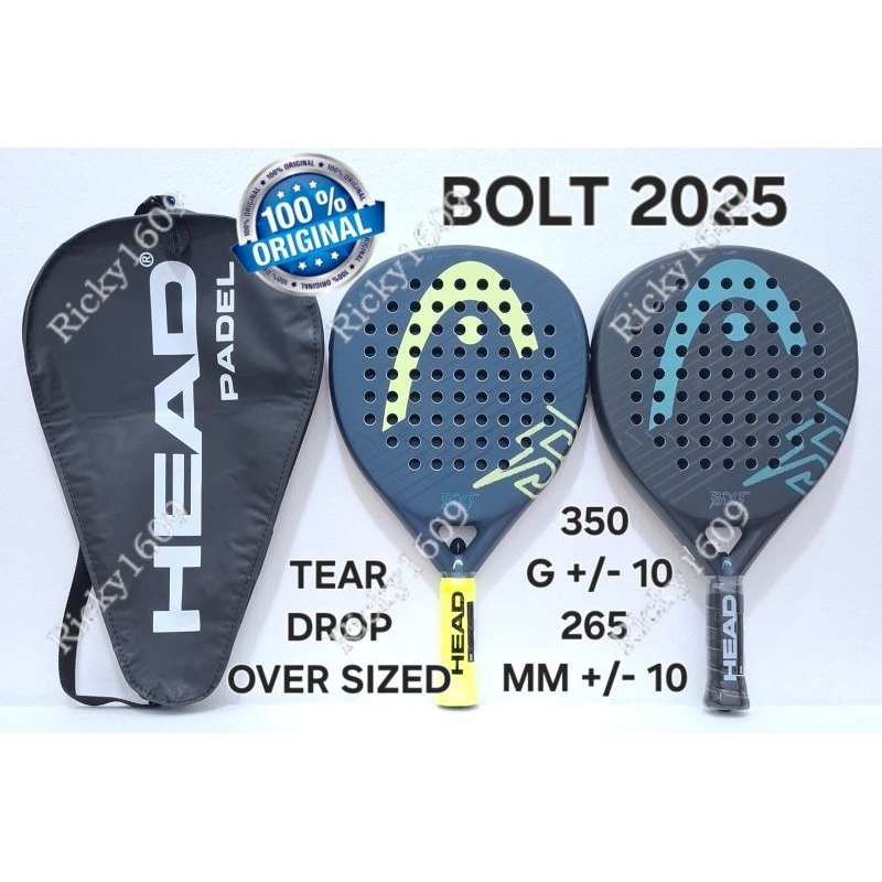 HEAD PADEL RACKET BOLT 2025 / RAKET PADEL HEAD BOLT 2025 - ORIGINAL HEAD