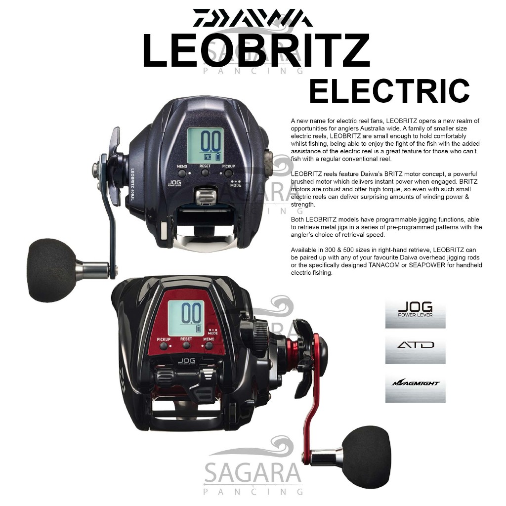 Reel Daiwa Leobritz 200JL | 300JL | 400JL | S500JP Reel Electric Daiwa